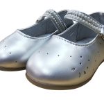 Zapatos bellerina plateados