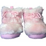 Botin peludo beba (rosado-morado)