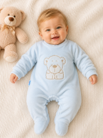 Osito plush bordado Celeste